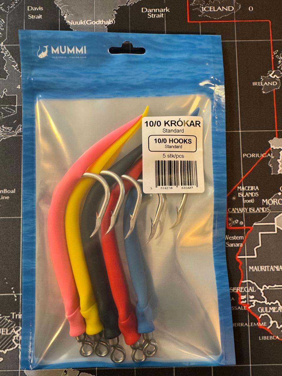 Krókar 10/0 Standard (5 stk) - - Jig hooks 10/0 Standard (5 pcs)