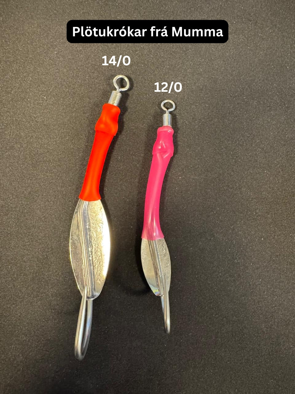 Plötukrókar - Platehooks 12/0 (10 stk/pcs) Blandaðir litir/Mixed colours