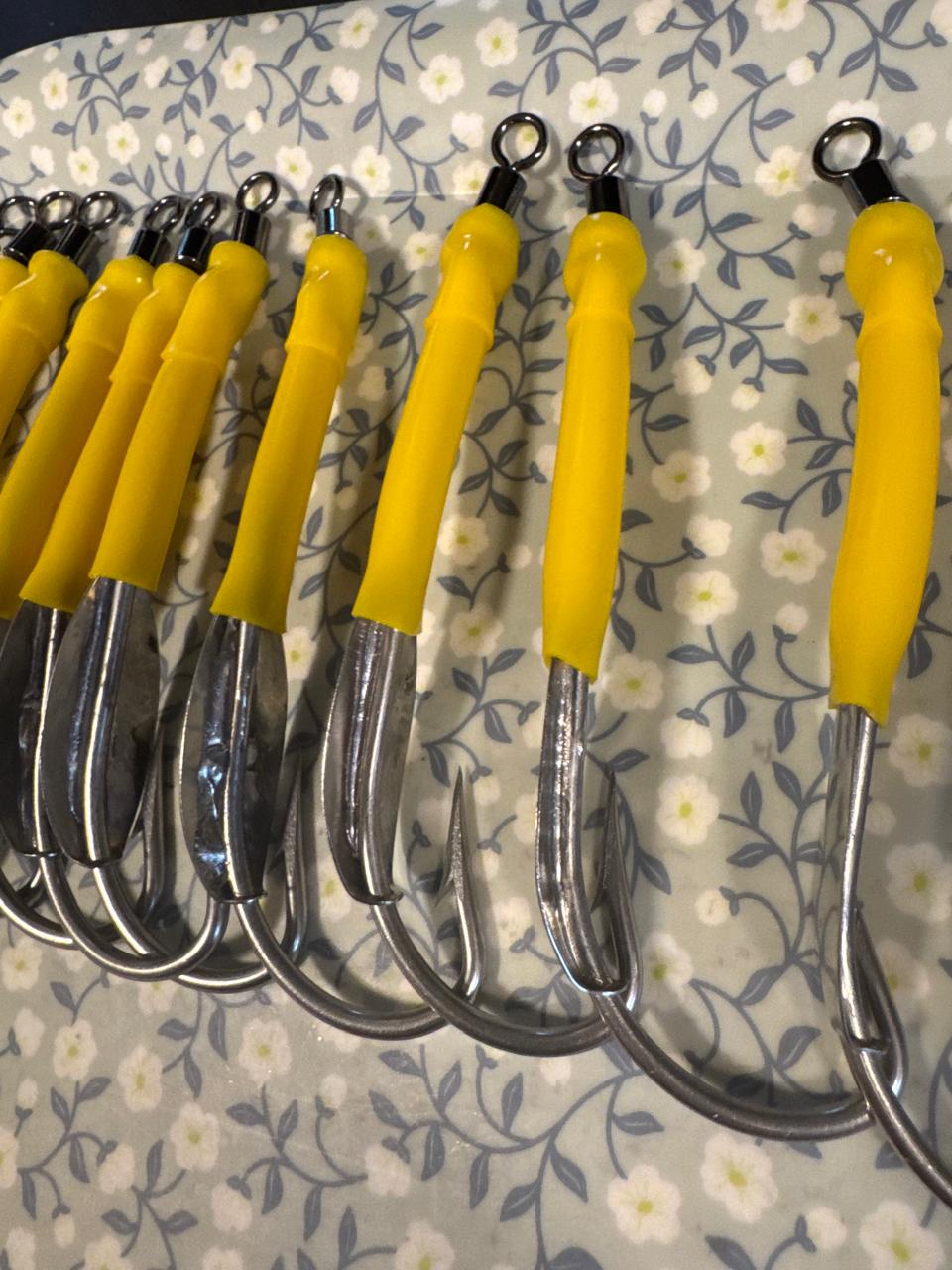 Plötukrókar - Platehooks 12/0  (10 stk/pcs) Blandaðir litir/Mixed colours