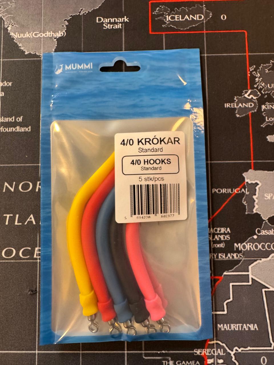 Krókar 4/0 Standard (5 stk) - - Jig hooks 4/0 Standard (5 pcs)