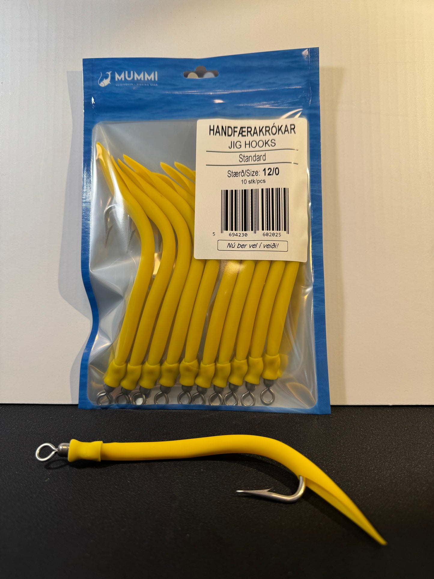 12/0 Krókar, Standard, 10 stk í pakkningu