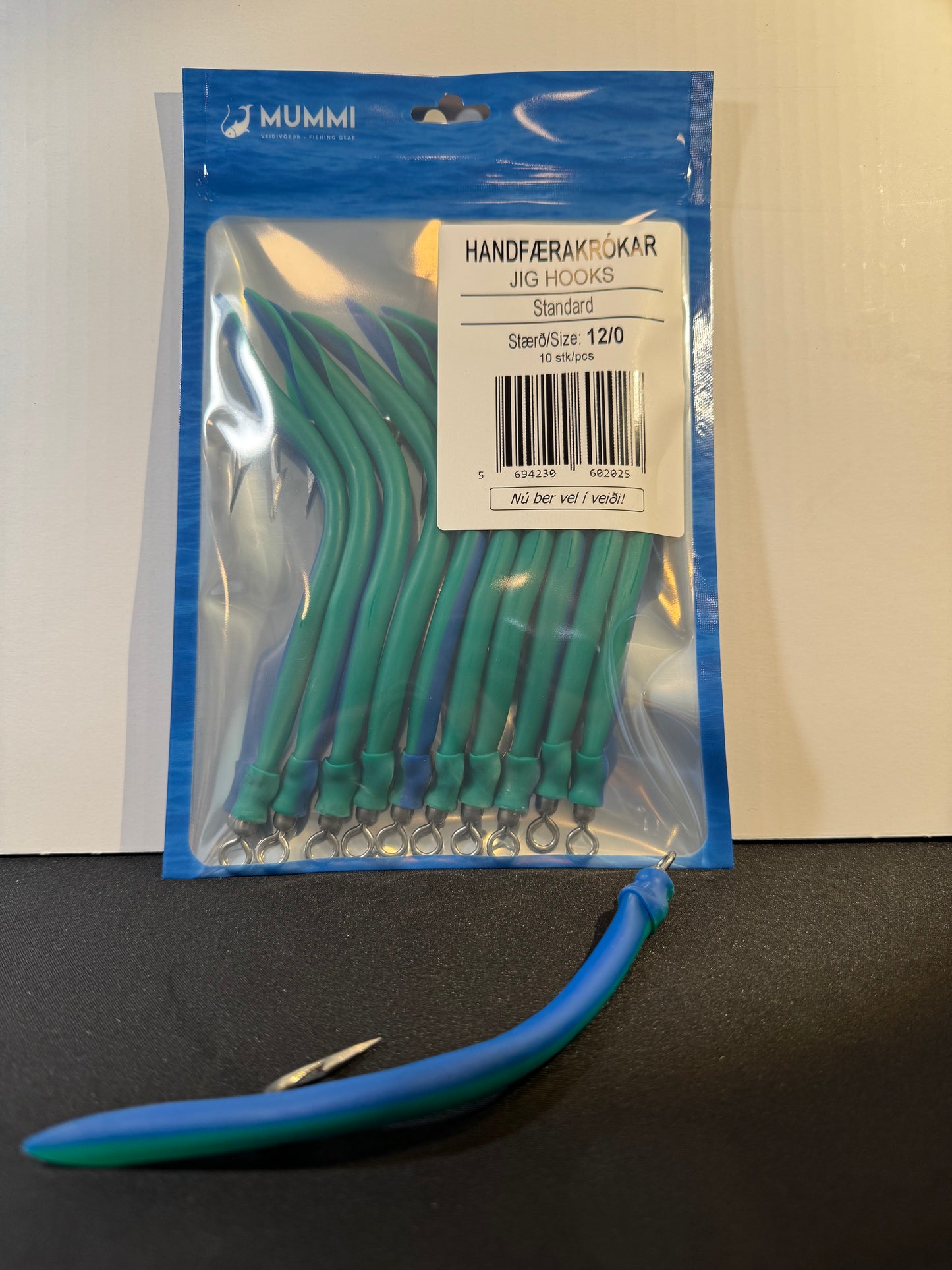 12/0 Krókar, Standard, 10 stk í pakkningu