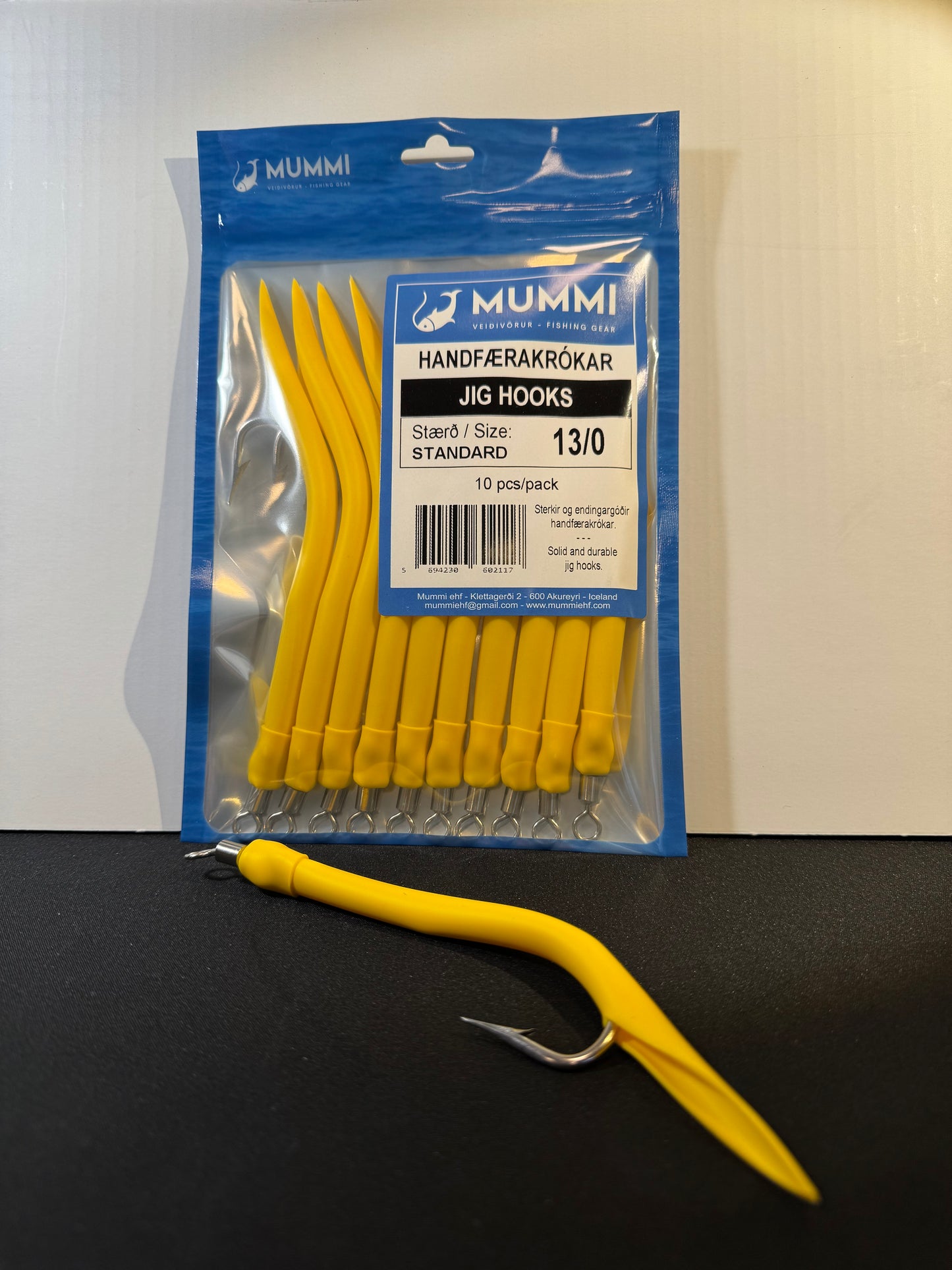 13/0 Krókar, Standard, 10 stk í pakkningu