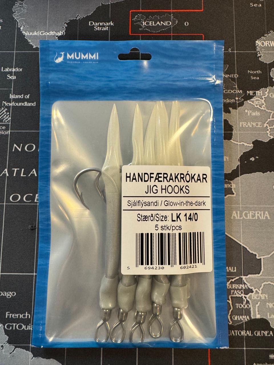 LK 14/0 SJÁLFLÝSANDI stuttir krókar (5 stk)