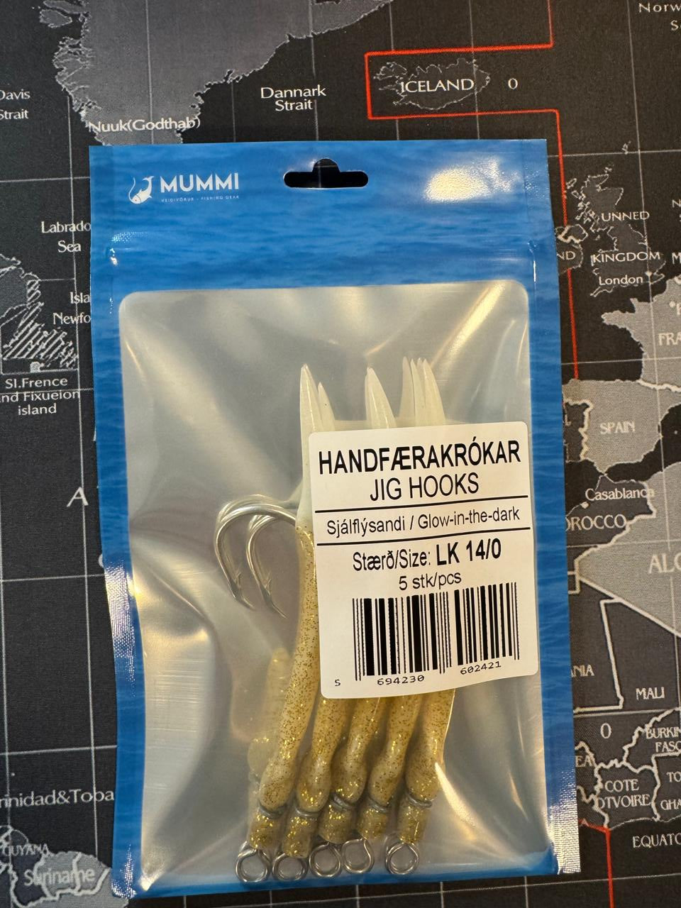 LK 14/0 SJÁLFLÝSANDI stuttir krókar (5 stk)