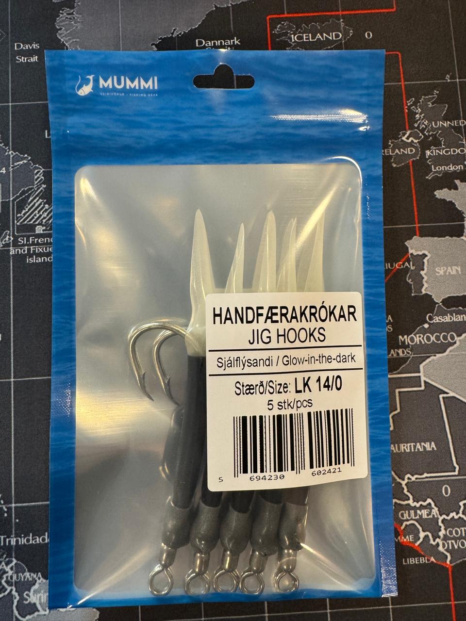 LK 14/0 SJÁLFLÝSANDI stuttir krókar (5 stk)